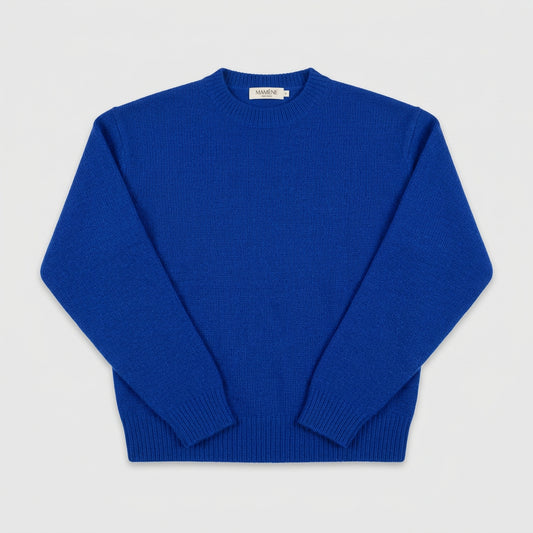 SAMPLE Fitted Crewneck Cobalt