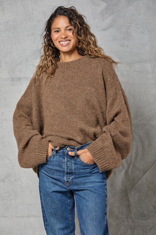 Boyfriend Sweater in Mink