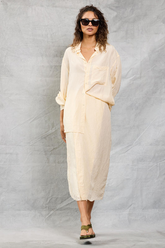 Café Skirt in Silk - Ivory