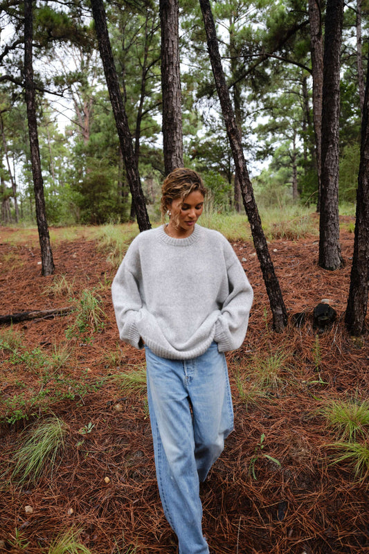 Boyfriend Sweater in Heather