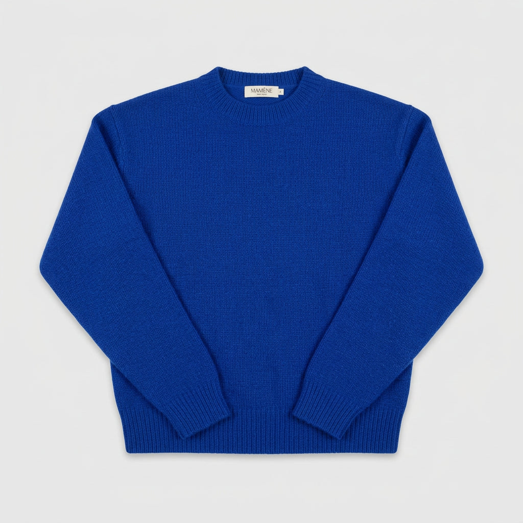 SAMPLE Fitted Crewneck Cobalt