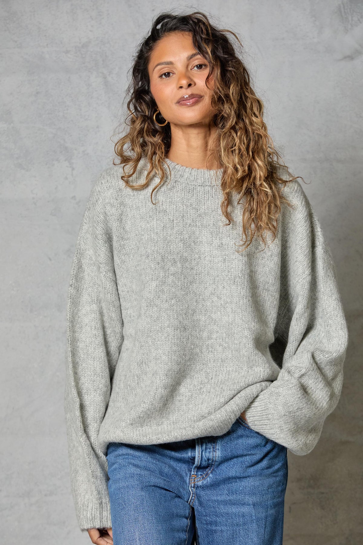 Boyfriend Sweater in Heather