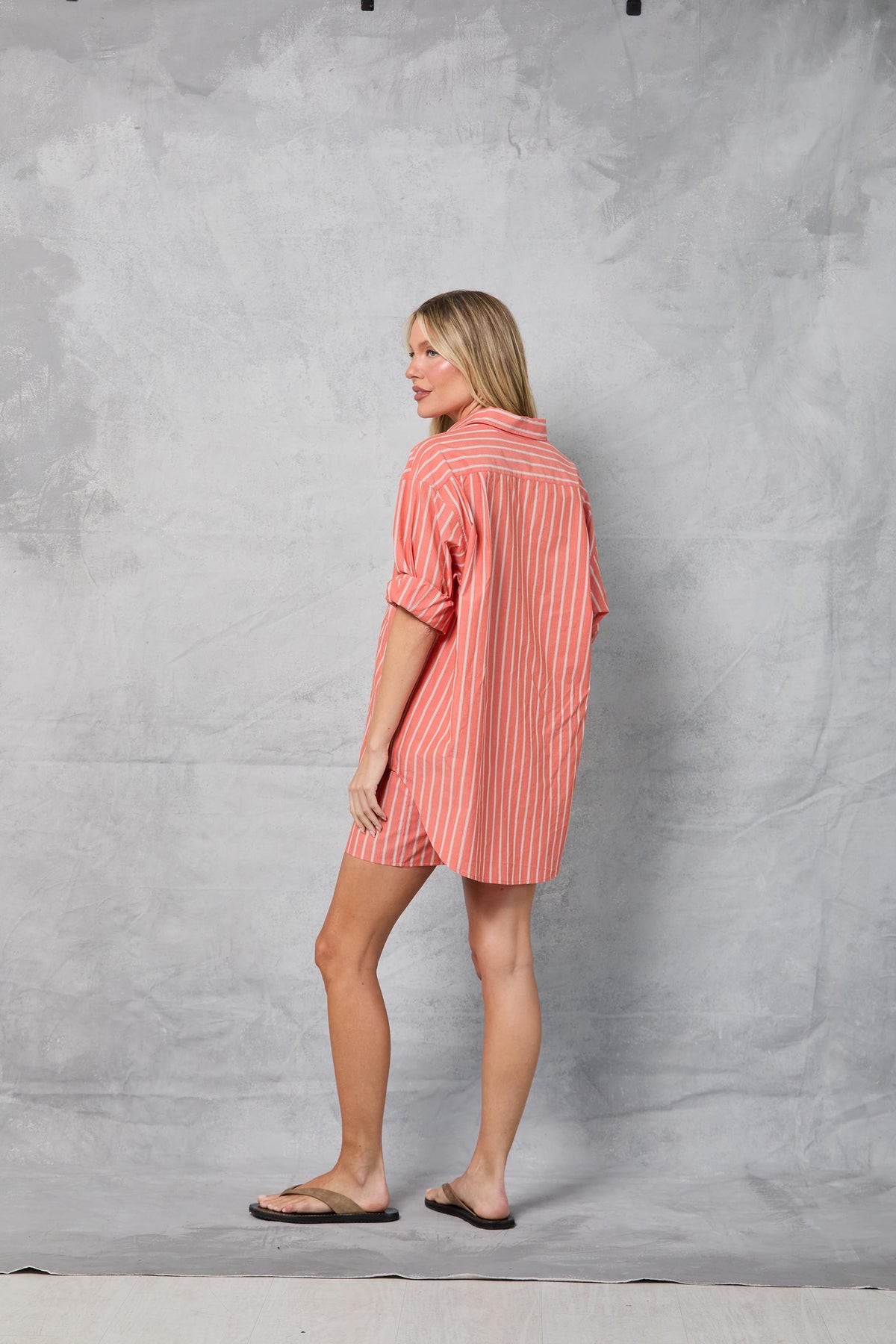 Repeat Shirt in Orange Stripe
