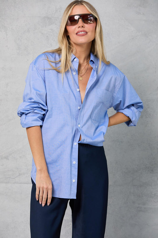 Slim Repeat Shirt in Oxford
