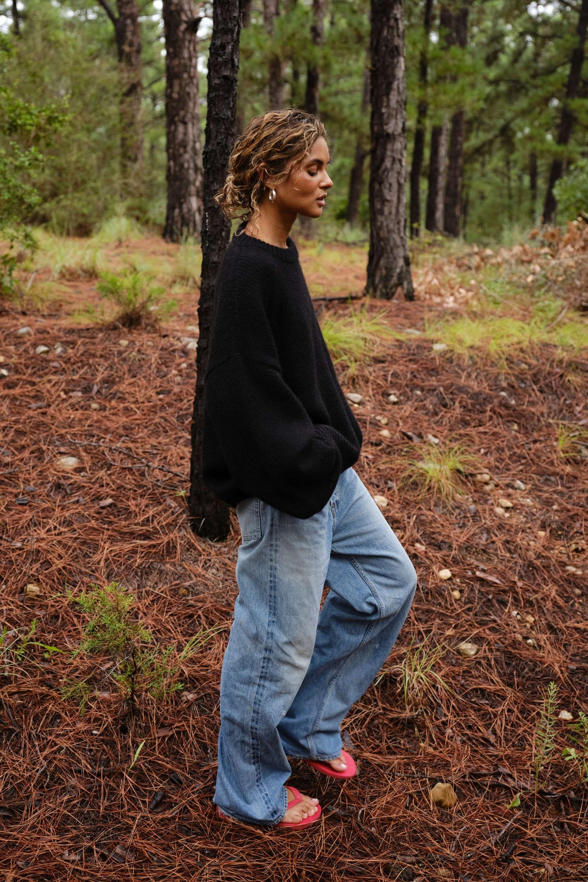 Boyfriend Sweater in Black