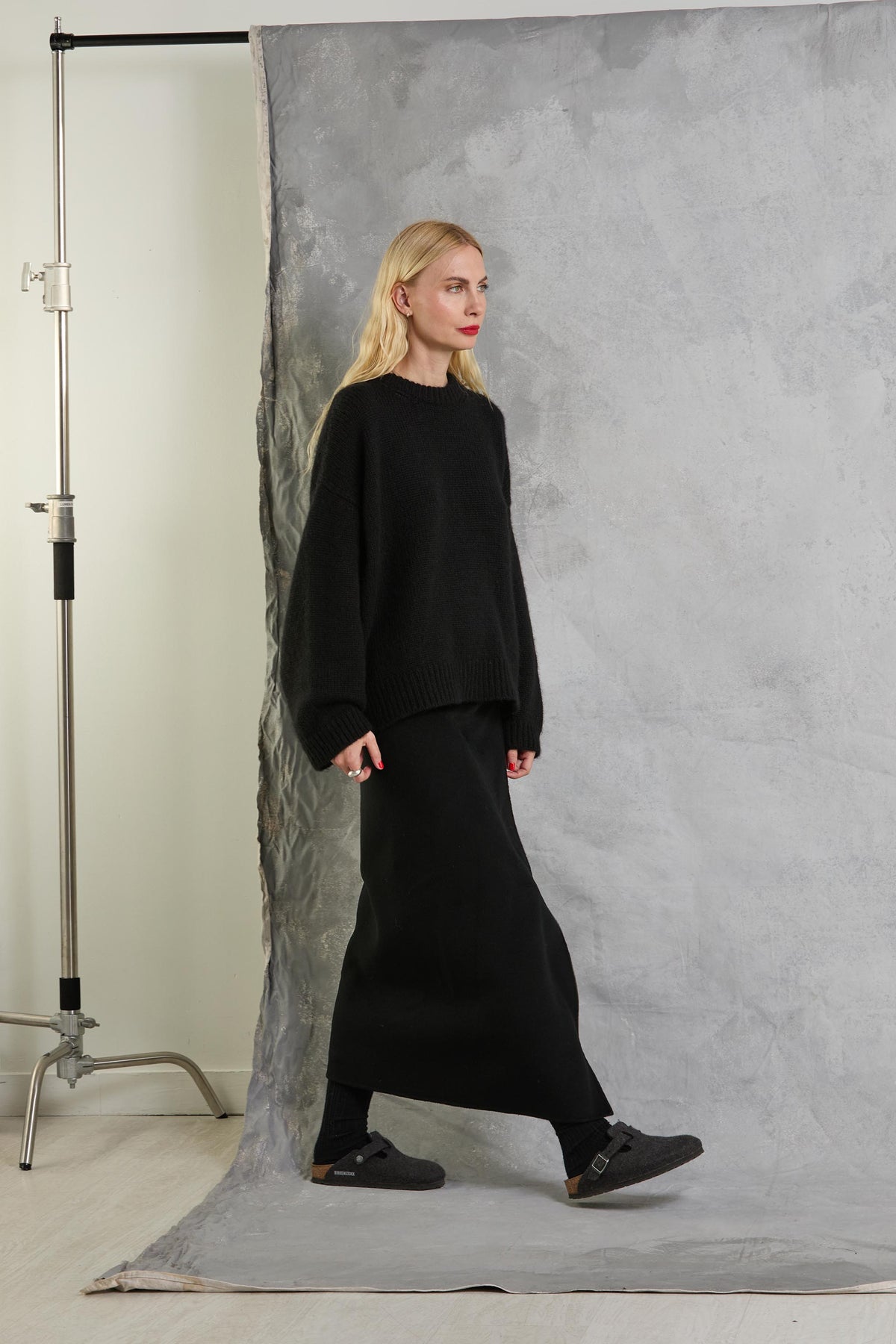 Wool Wrap Skirt - Black